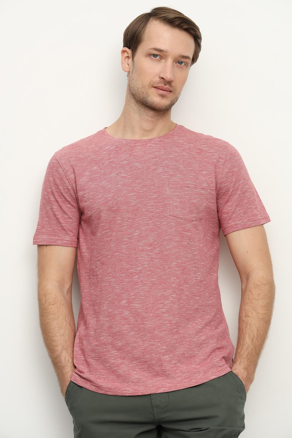 Футболка Basefield с карманом розовый