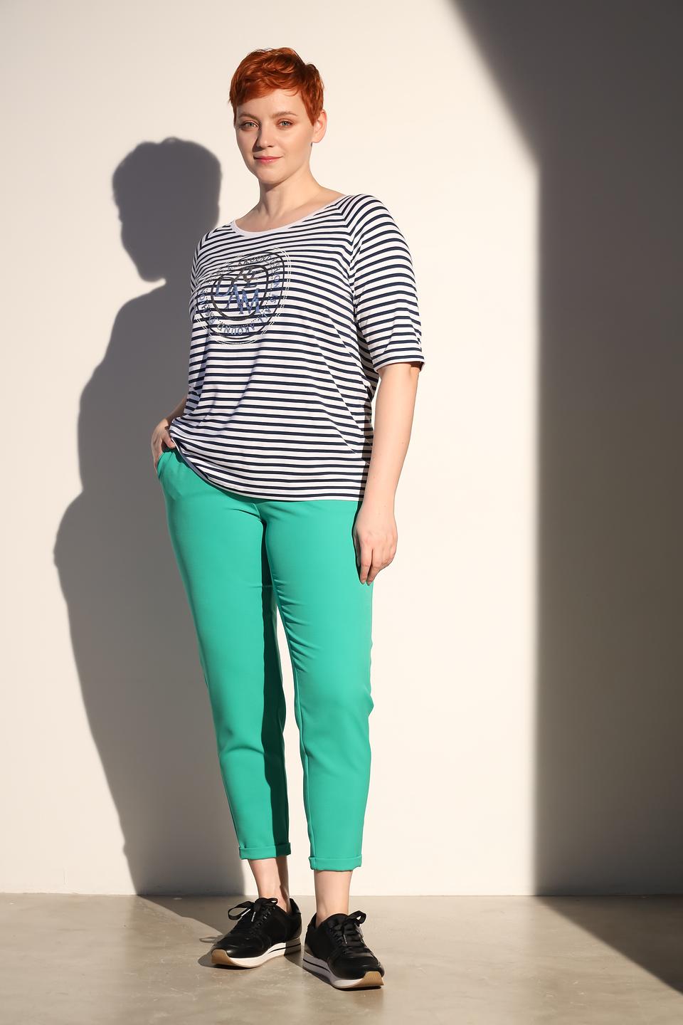 Футболка Tuzzi в полоску с принтом