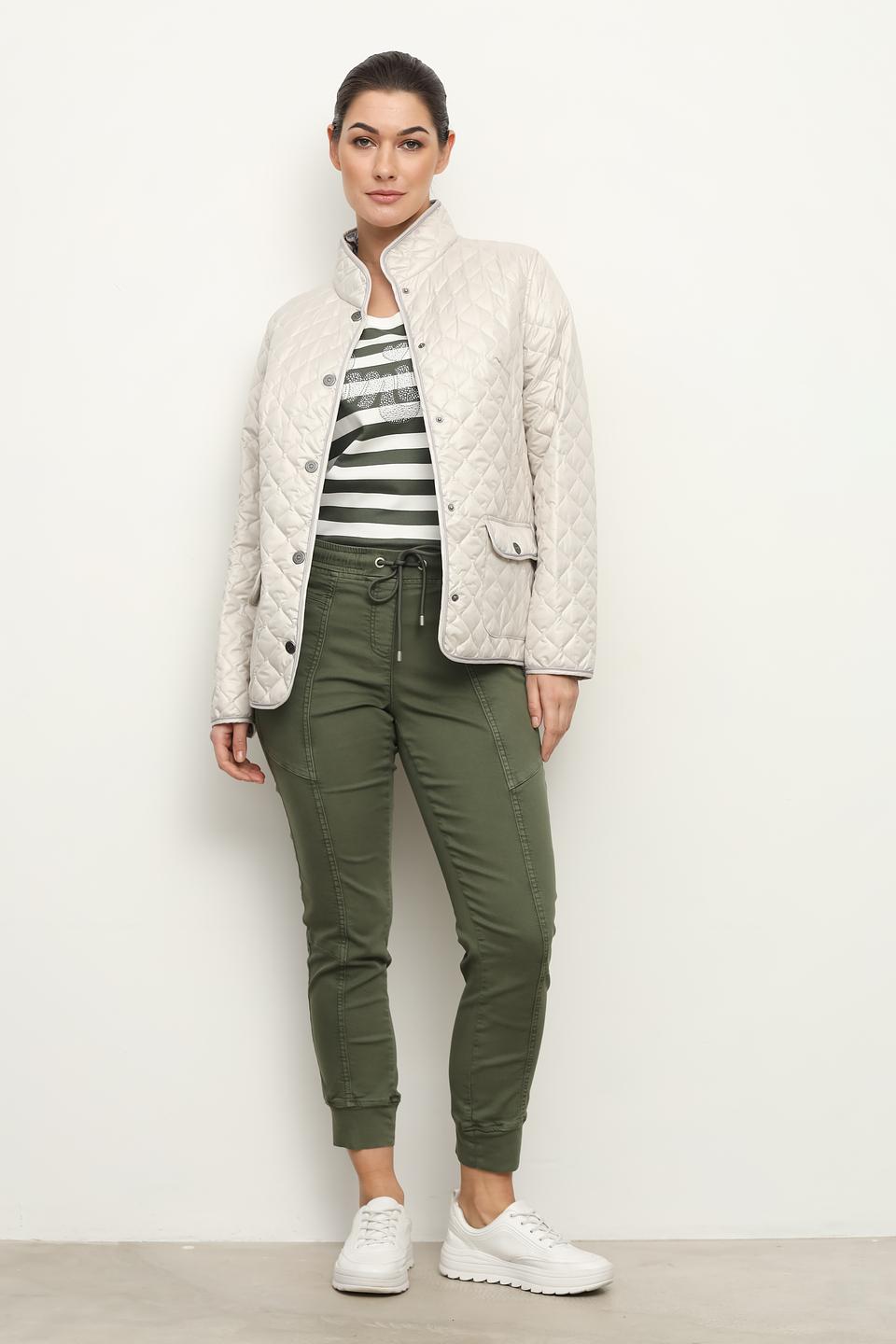 Куртка Lebek стеганая бежевая