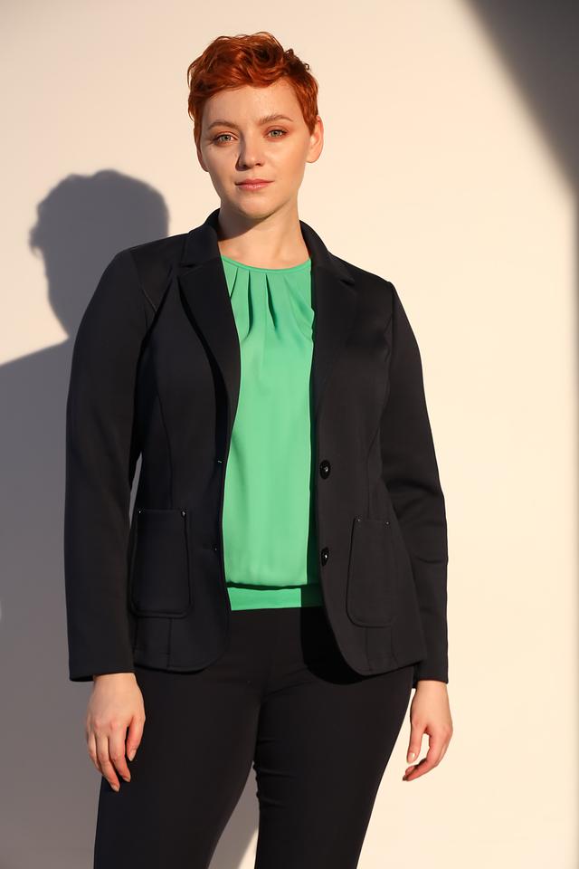 Жакет Frank Walder чёрный приталенный