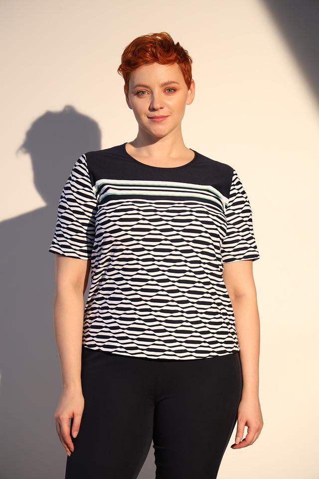 Блуза Frank Walder с волнистым принтом