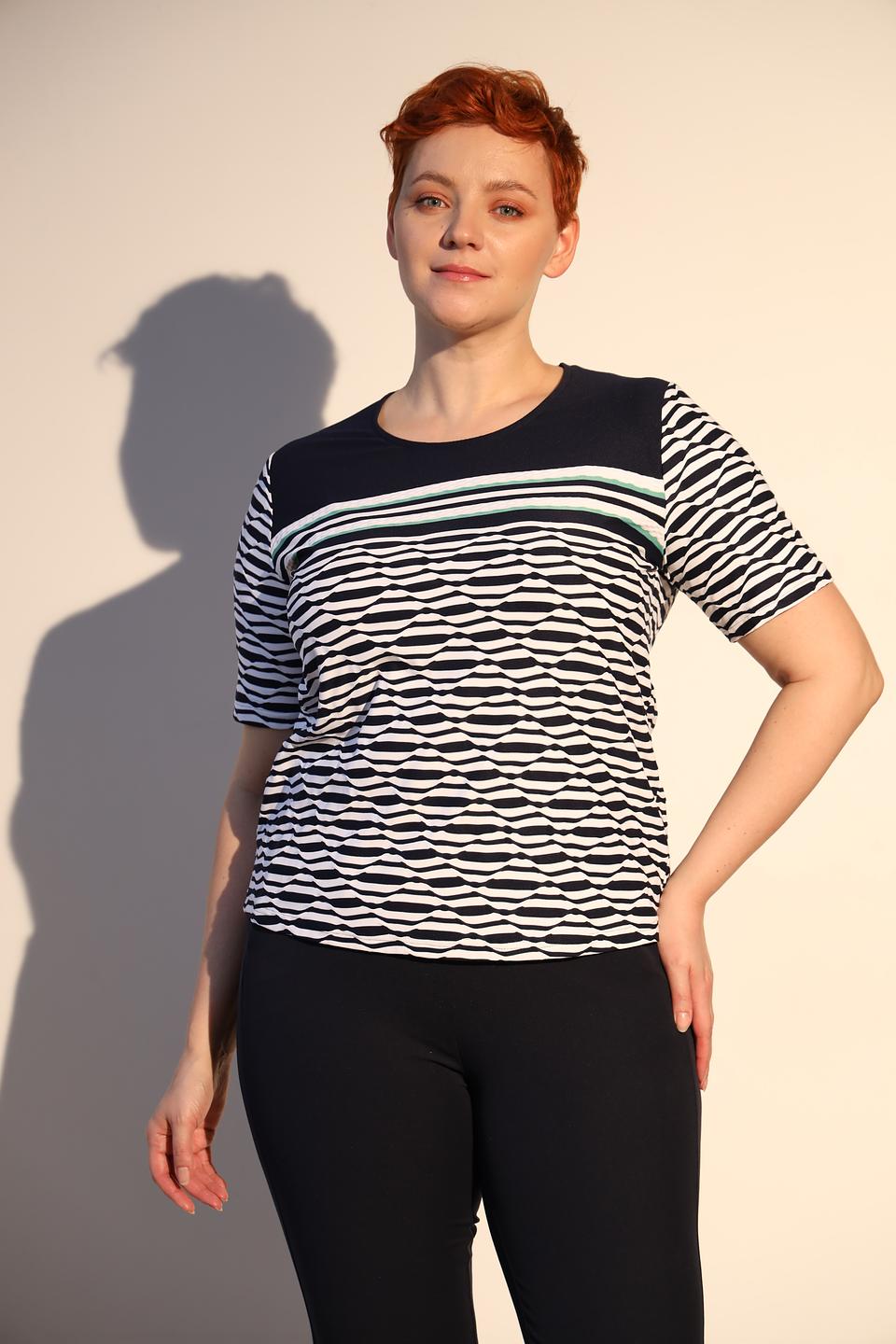 Блуза Frank Walder с волнистым принтом