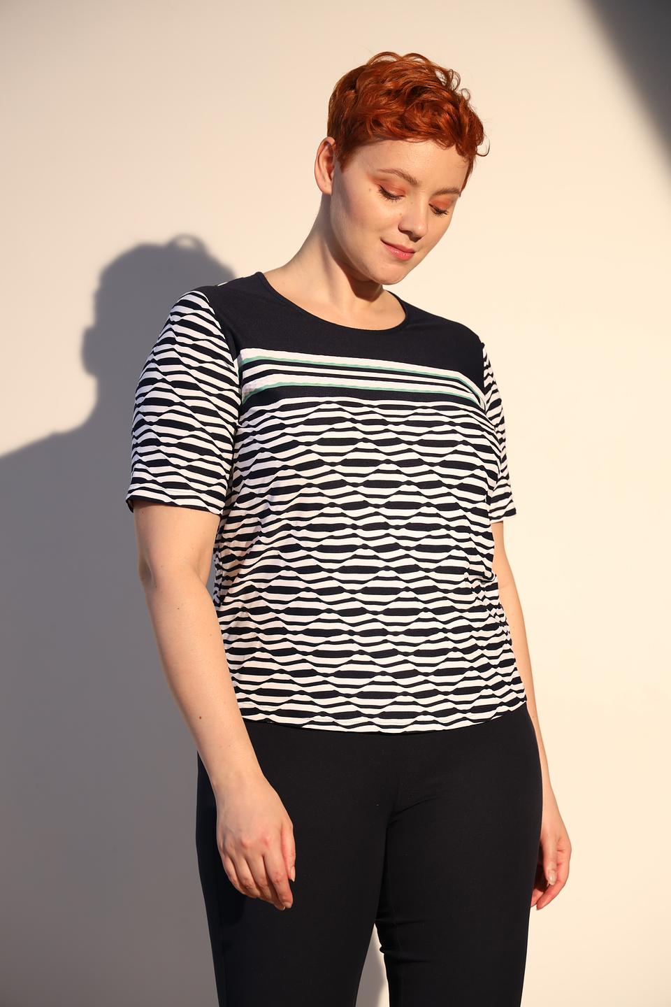 Блуза Frank Walder с волнистым принтом