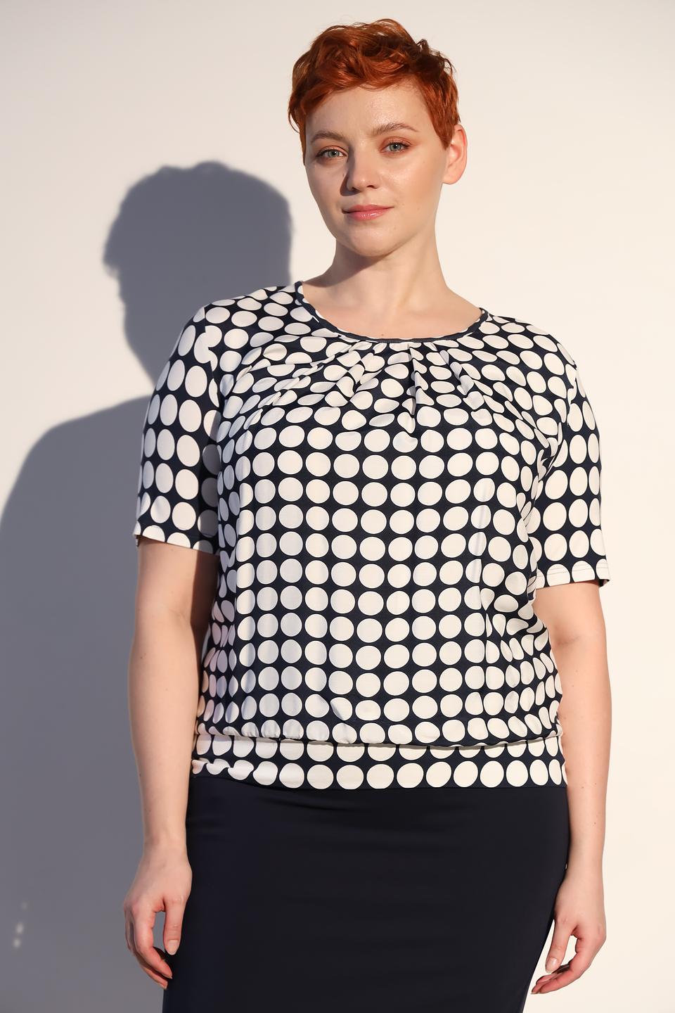 Блуза Frank Walder в горошек