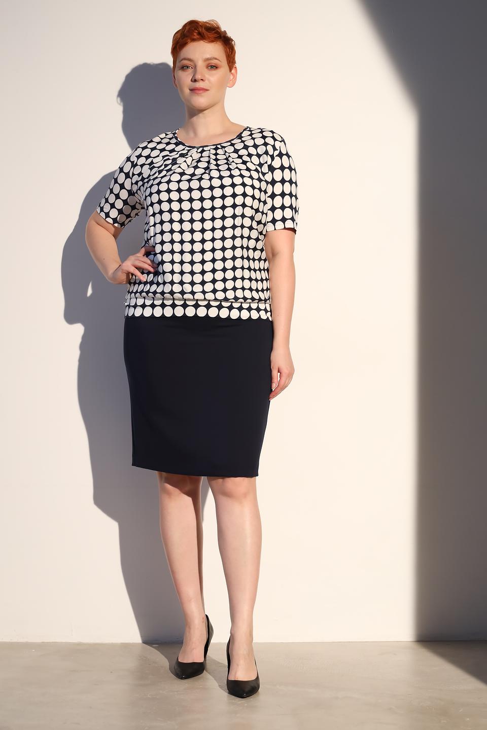 Блуза Frank Walder в горошек