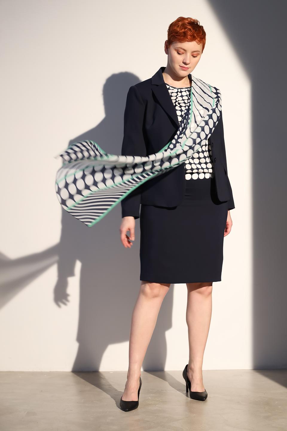 Шарф Frank Walder с принтом