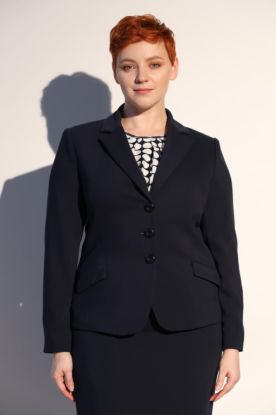 Жакет Frank Walder приталенный тёмно-синий