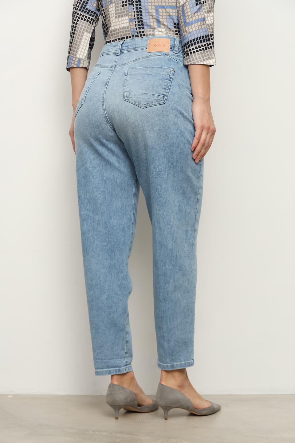 Джинсы Angels mom fit голубые