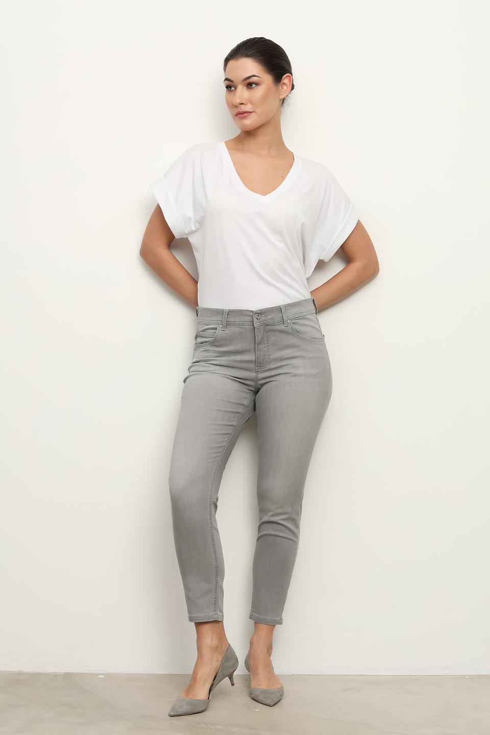 Джинсы Angels серые слим