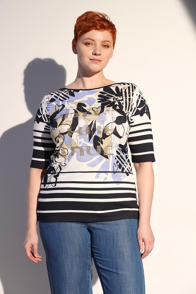 Блуза Lebek с цветочным принтом