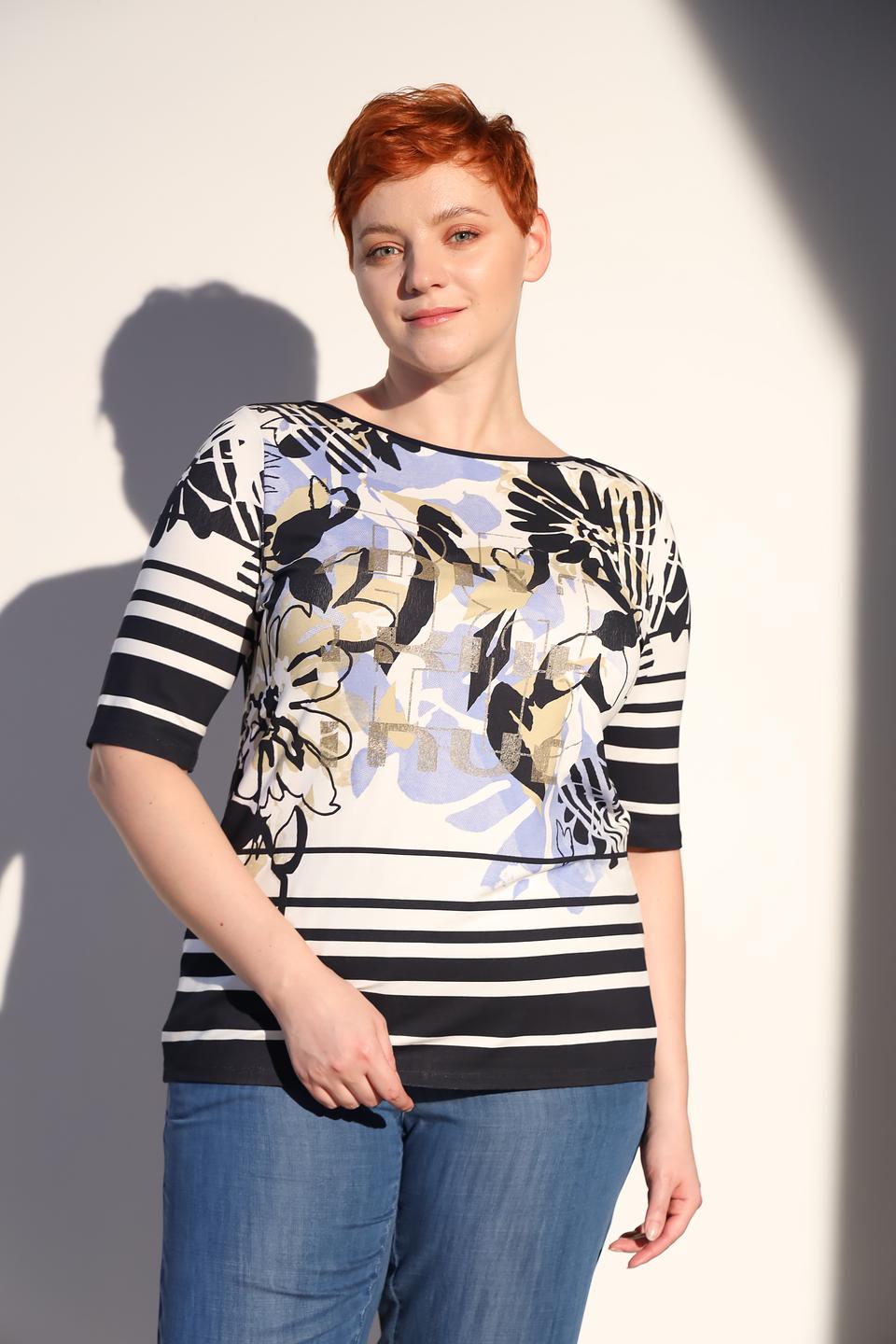 Блуза Lebek с цветочным принтом