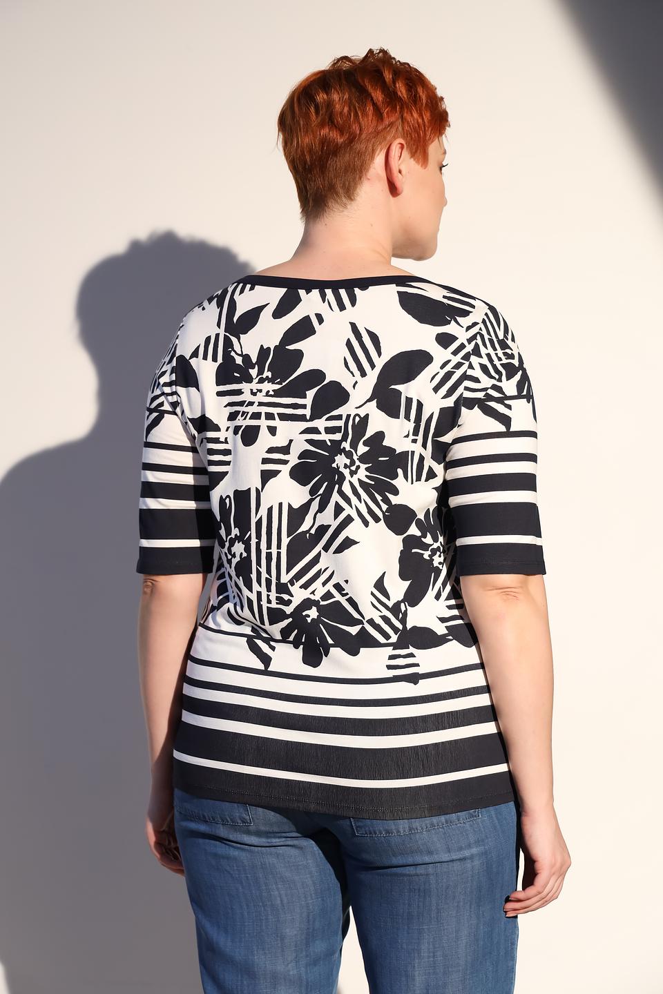 Блуза Lebek с цветочным принтом