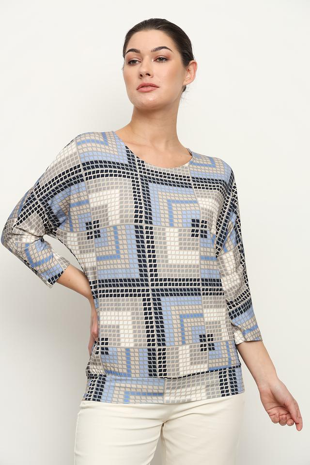 Блуза Bianca с геометрическим принтом
