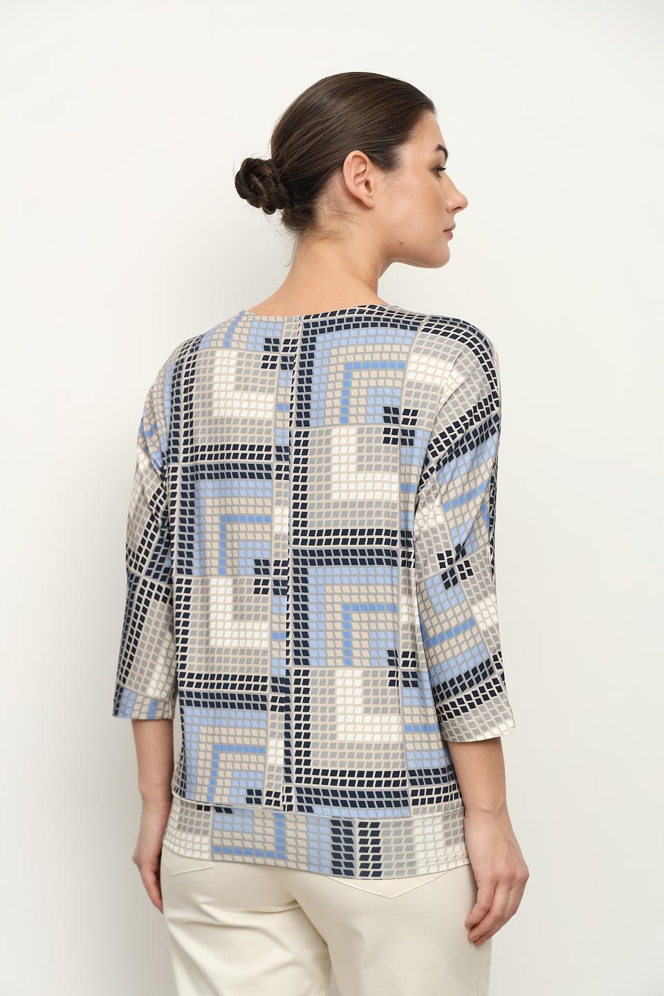 Блуза Bianca с геометрическим принтом