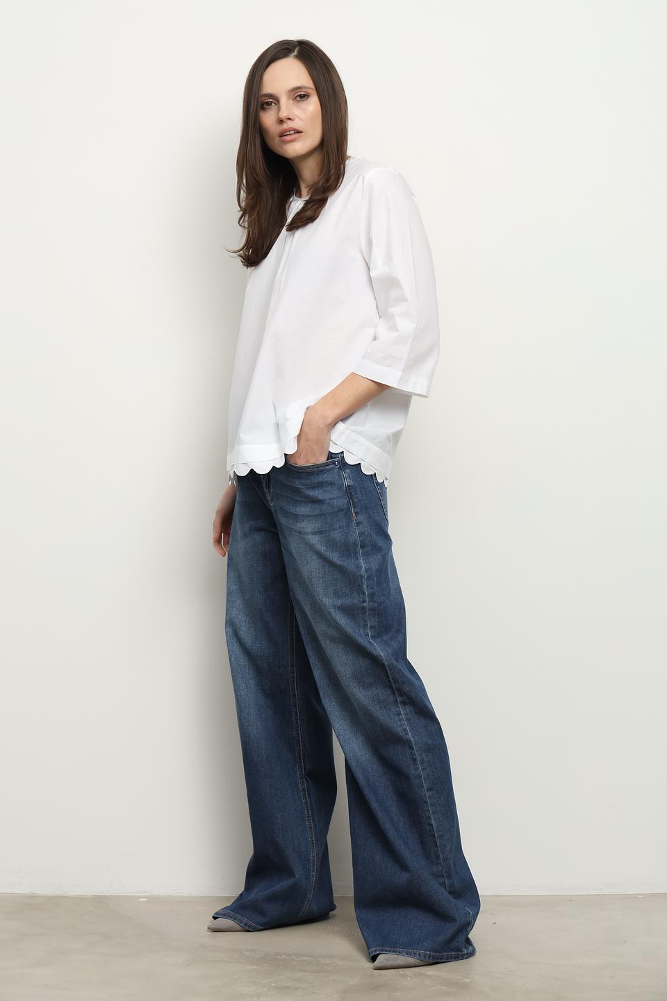 Блуза Gerry Weber с воланом белый