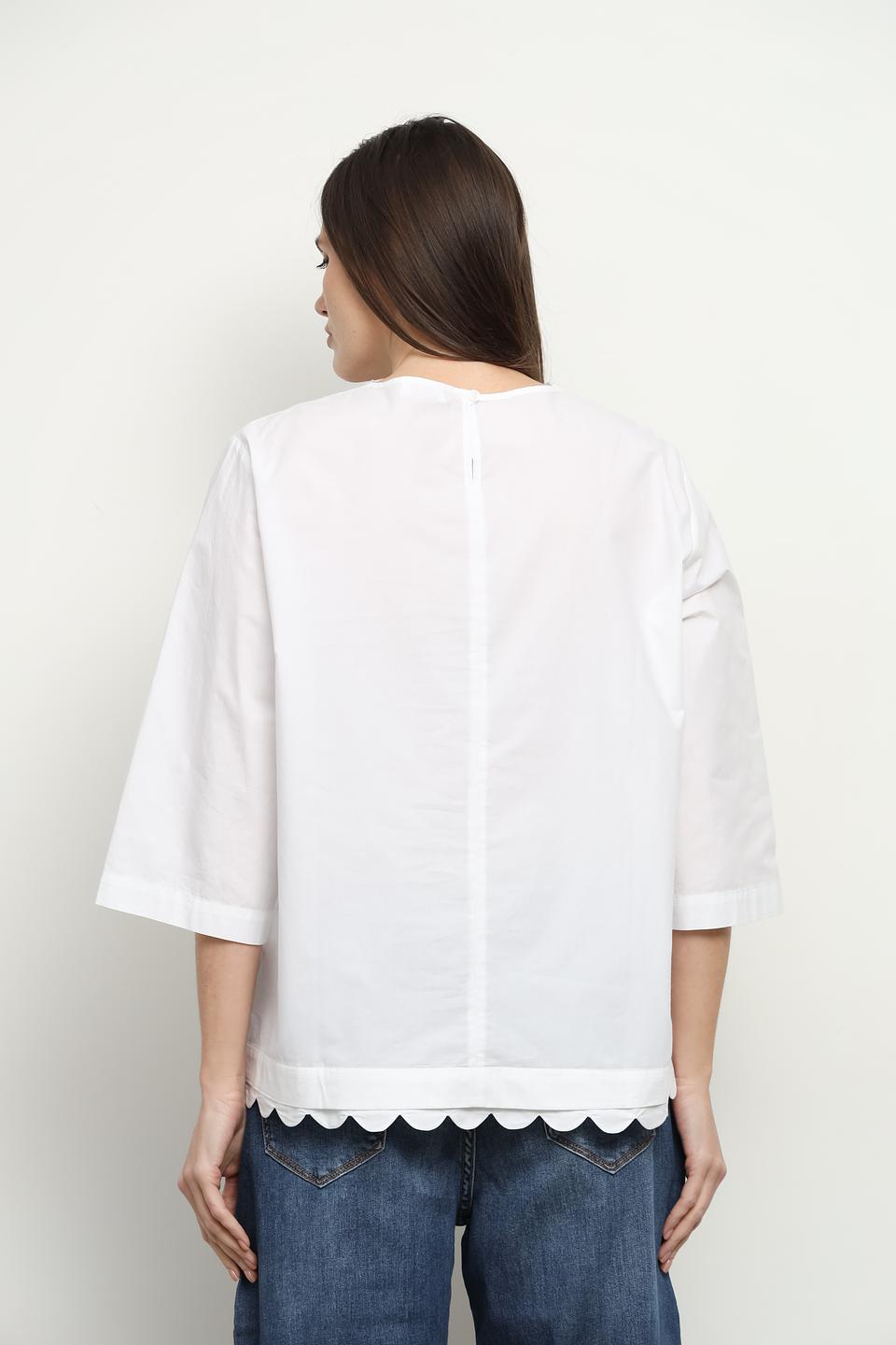 Блуза Gerry Weber с воланом белый