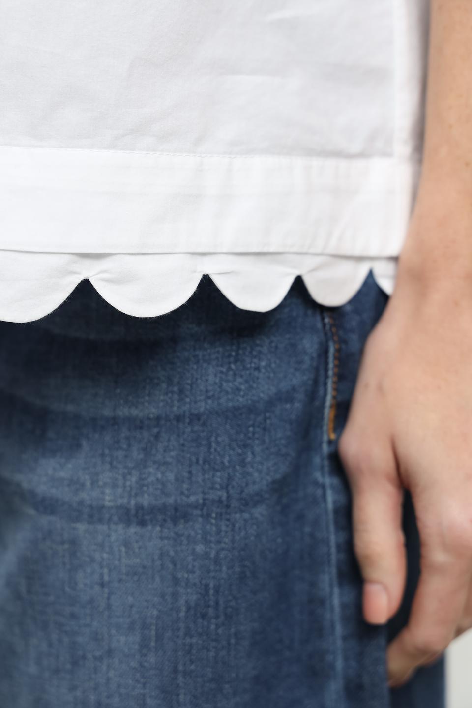 Блуза Gerry Weber с воланом белый