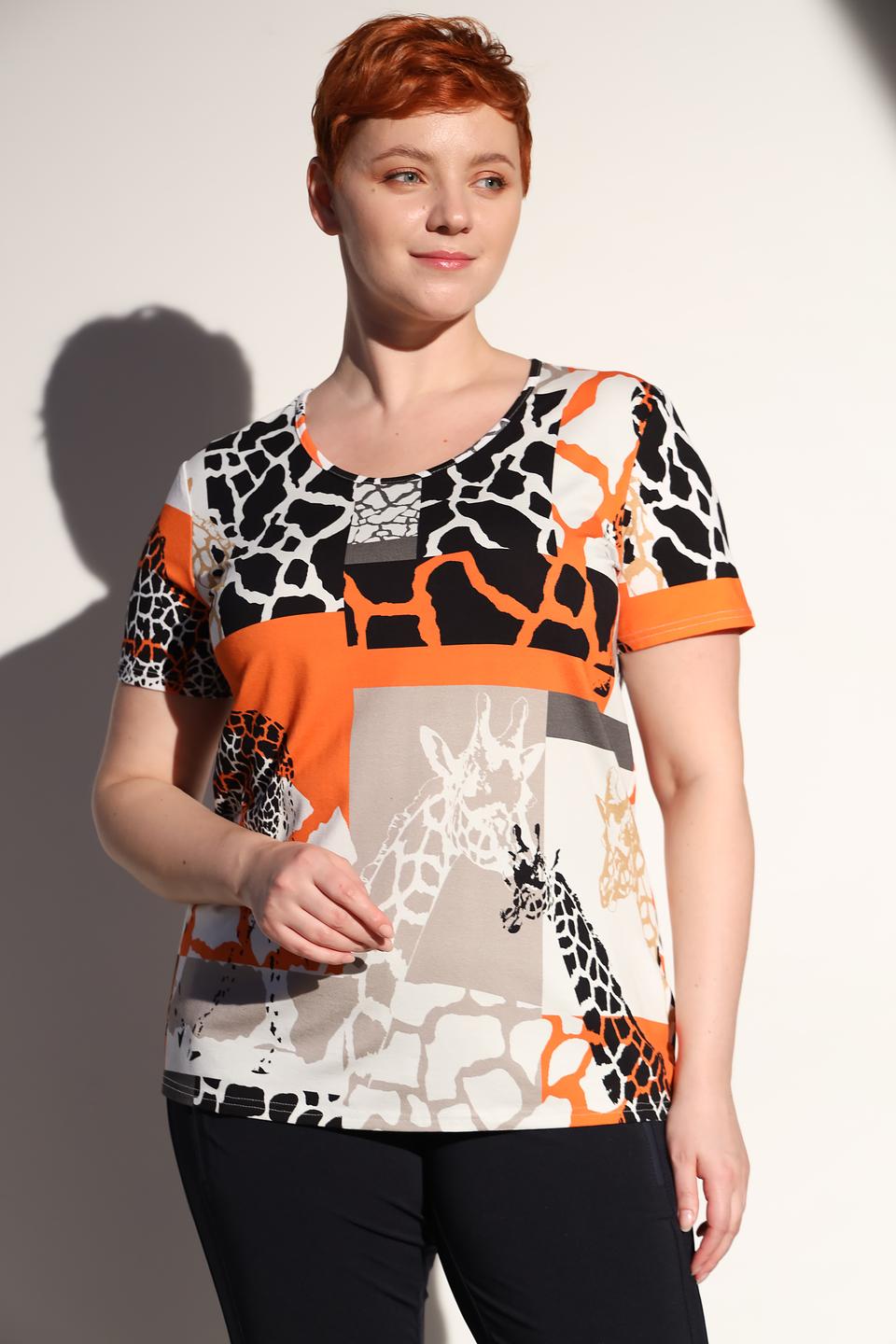 Блуза Doris Streich с принтом жирафов