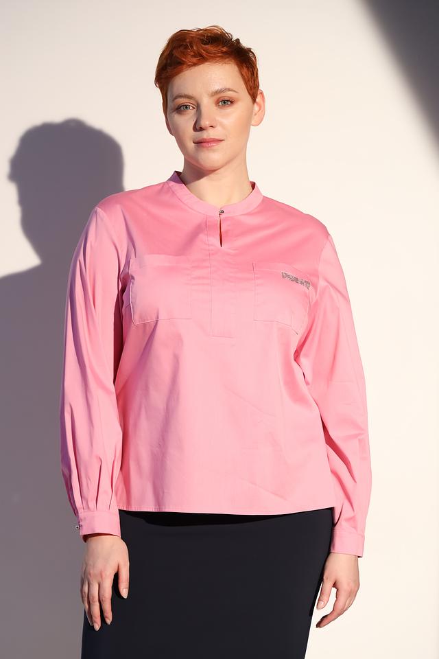 Блуза Thomas Rabe розовая с карманом