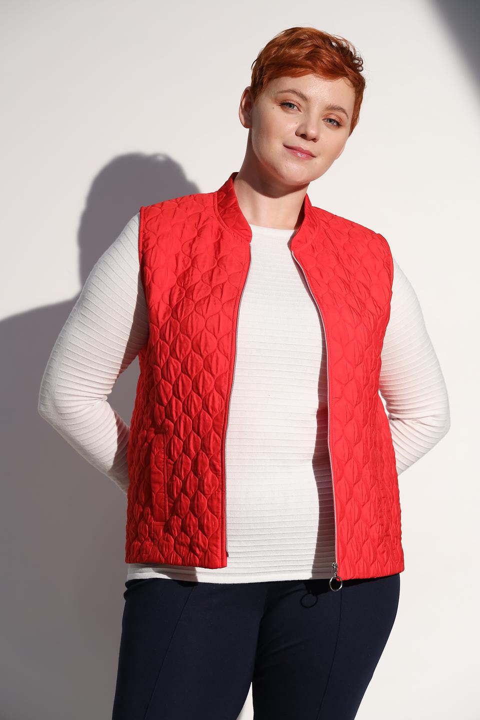 Жилет Frank Walder стеганый красный