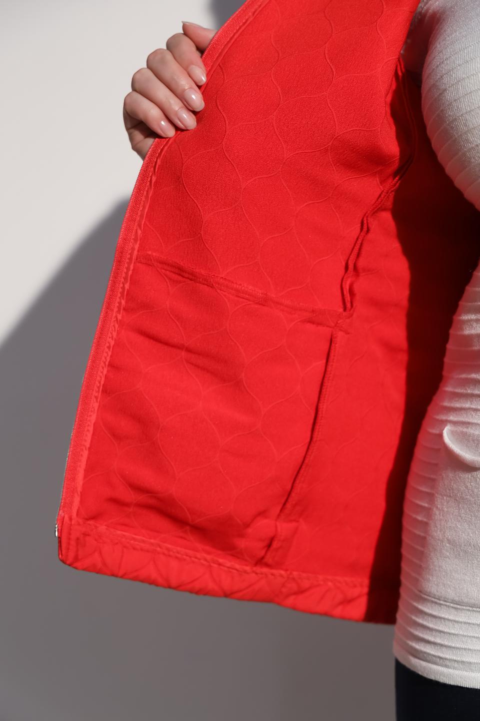 Жилет Frank Walder стеганый красный