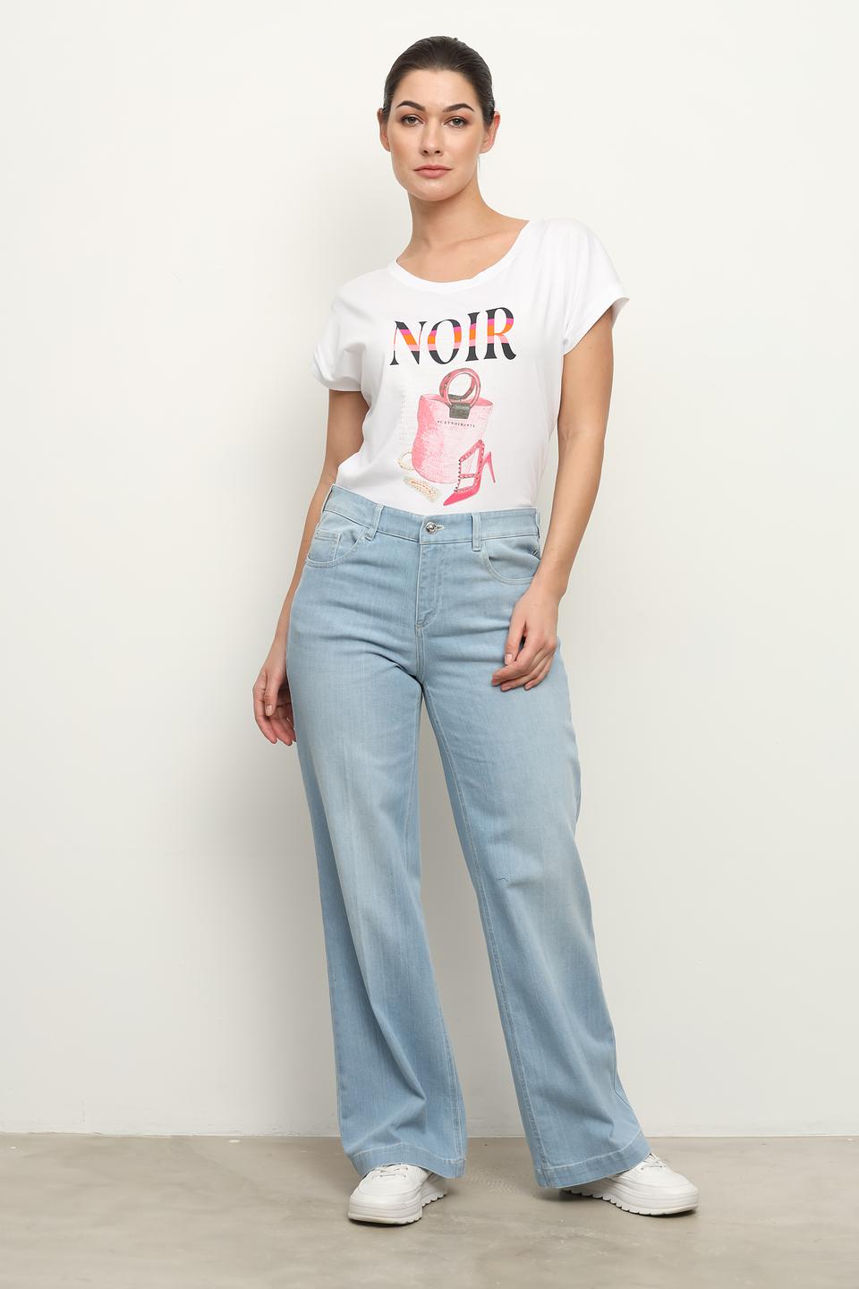 Джинсы Gardeur клеш голубой