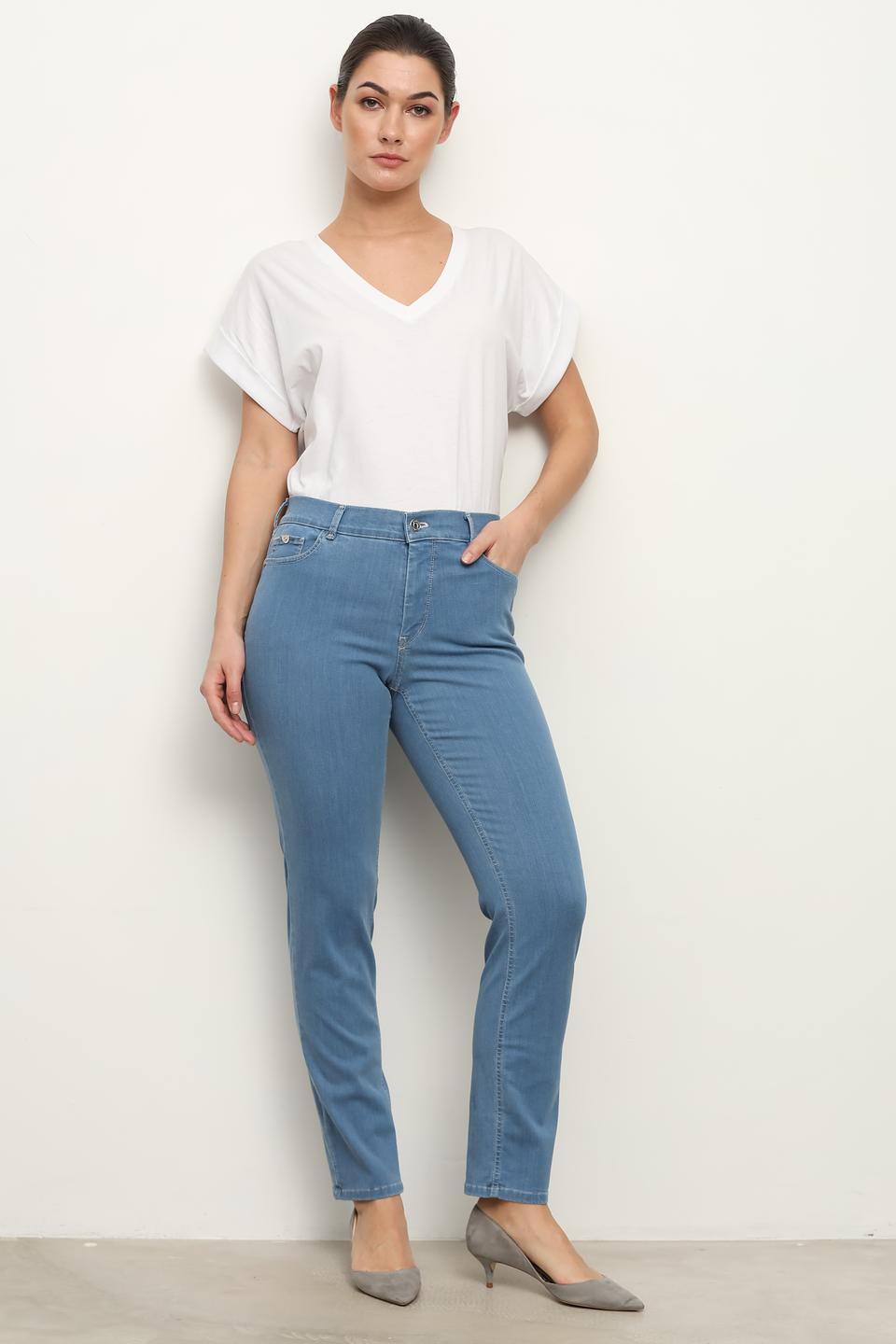 Джинсы Gardeur голубые прямые