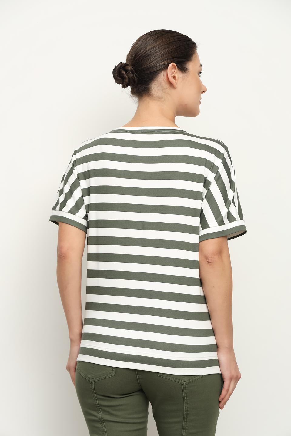 Футболка Via Appia в полоску с аппликацией