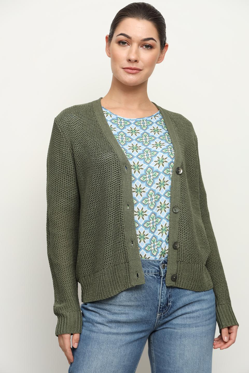 Кардиган Via Appia оливковый