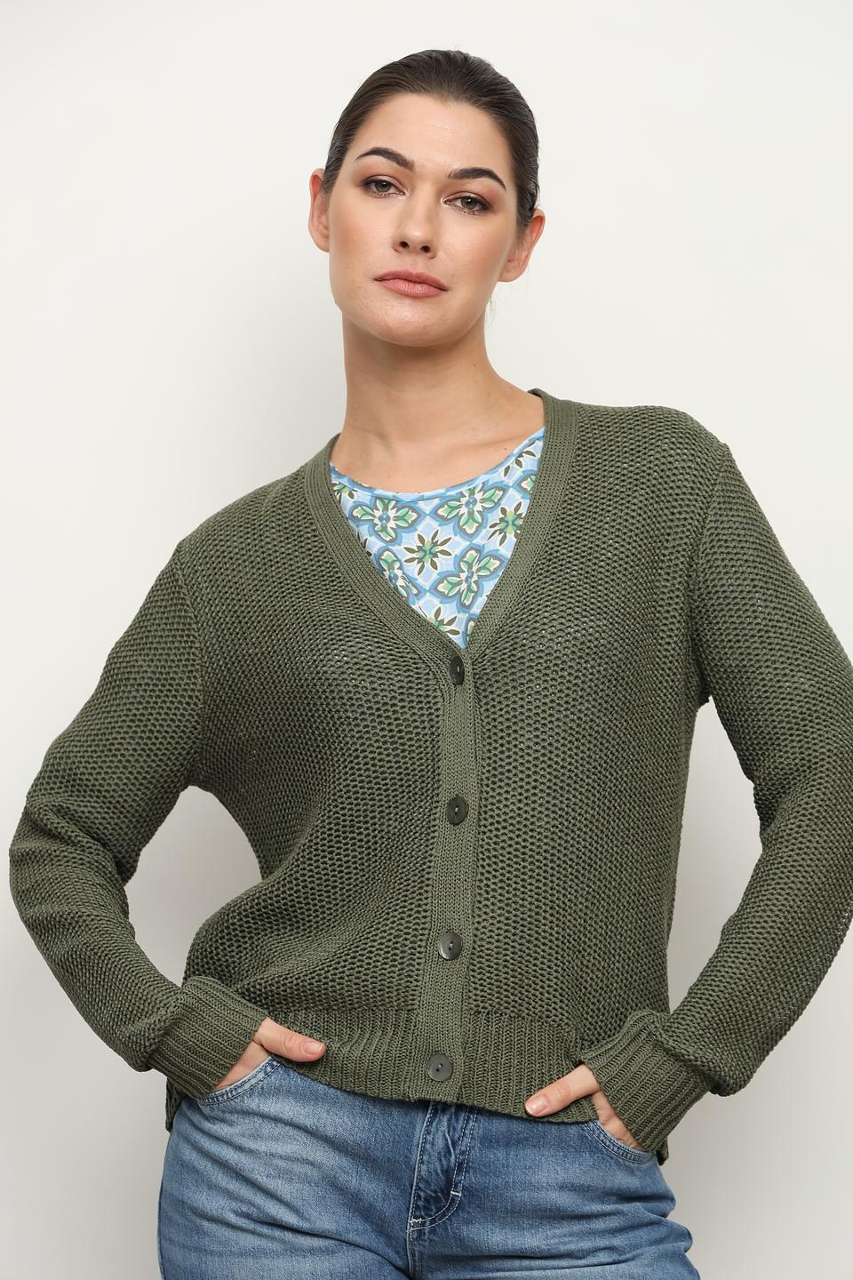 Кардиган Via Appia оливковый