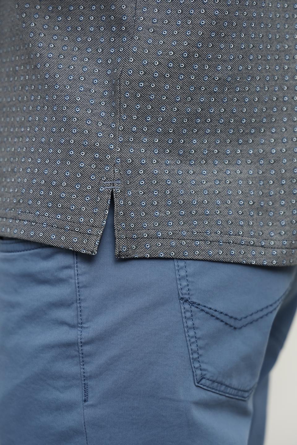 Поло Casa Moda с принтом серый