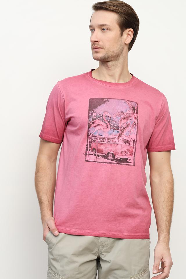 Футболка Casa Moda с принтом розовый