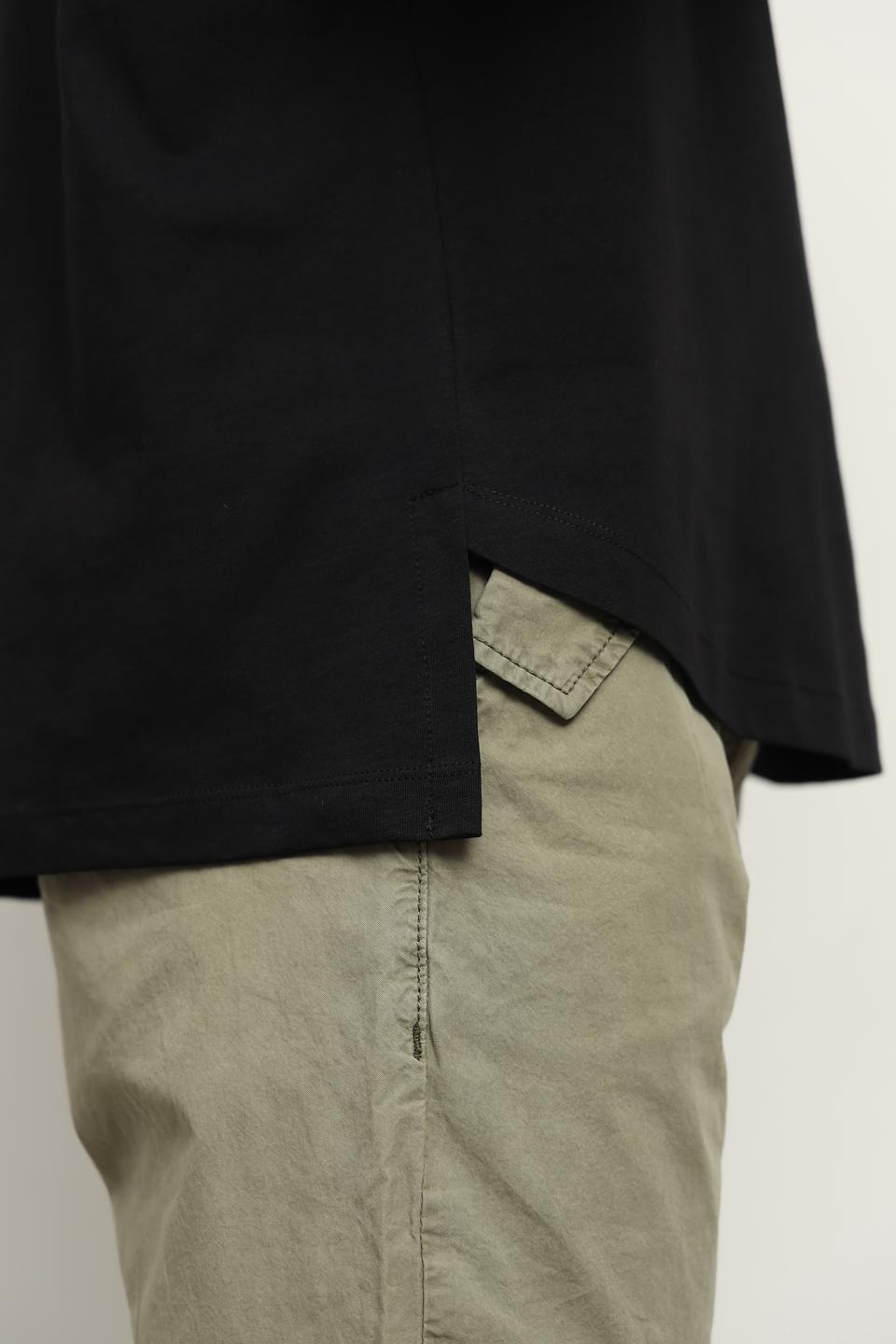 Футболка Icona женская чёрная с рукавами