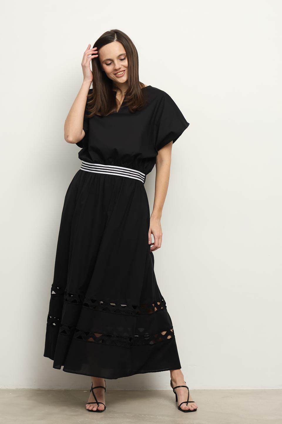 Блуза Icona чёрная с рукавами-крыльями