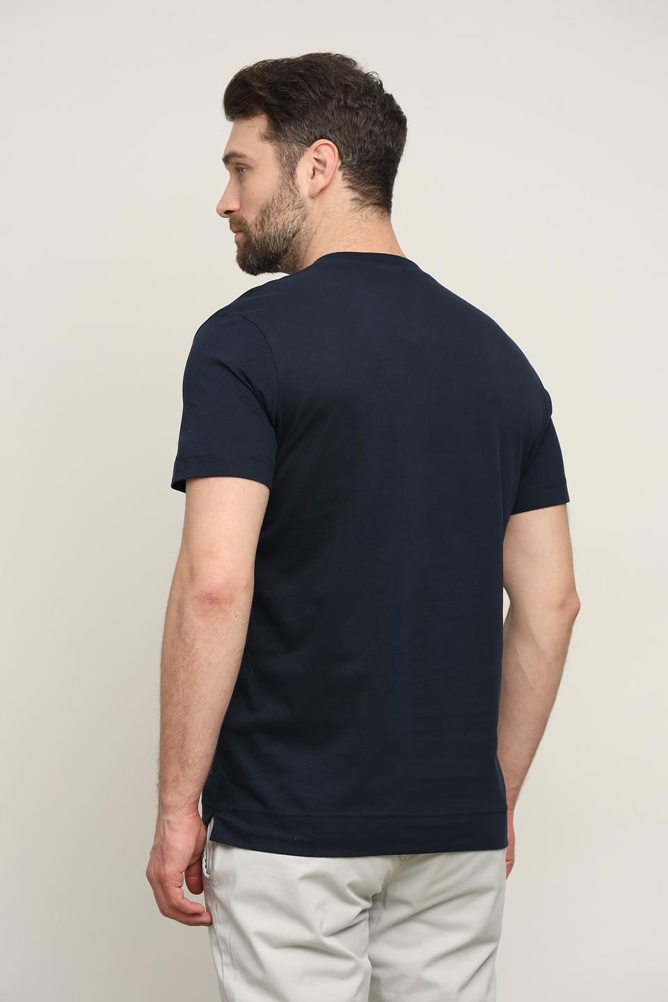 Футболка Tom Tailor V-neck темно-синяя