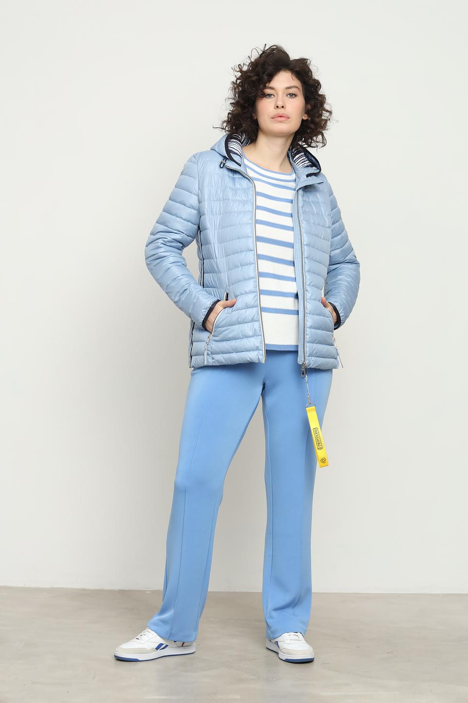 Куртка Lebek стеганая голубая