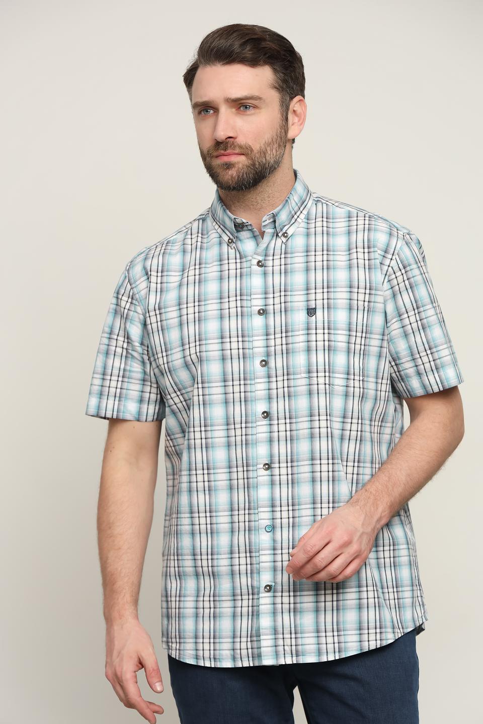 Рубашка кр Basefield в клетку