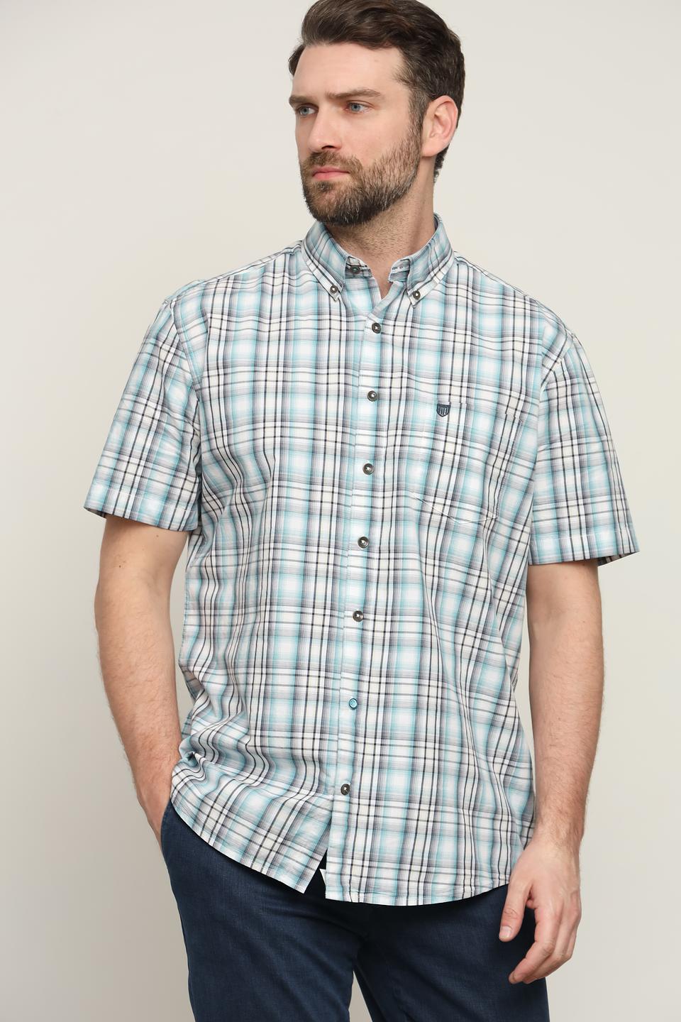 Рубашка кр Basefield в клетку