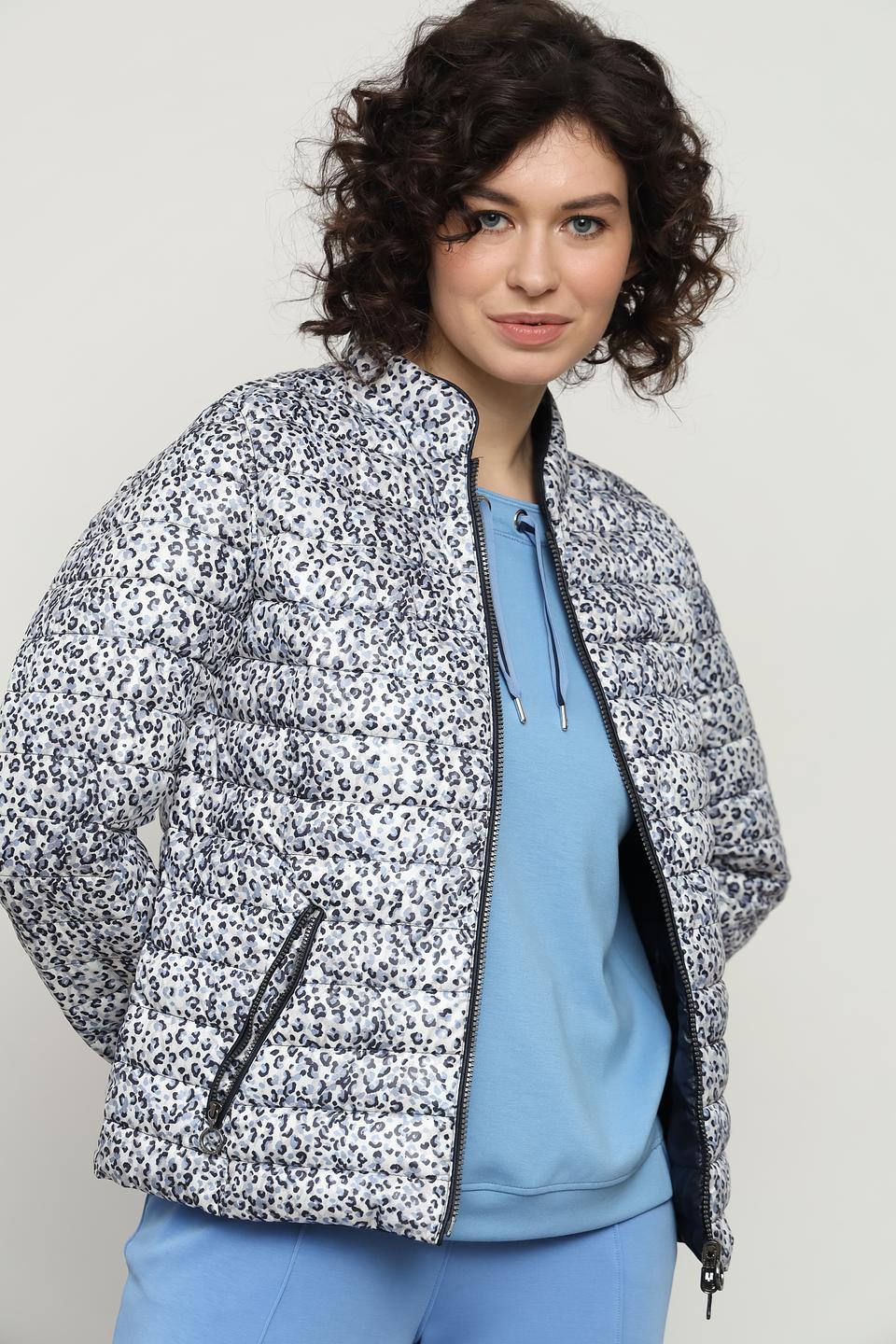 Куртка Lebek с леопардовым принтом