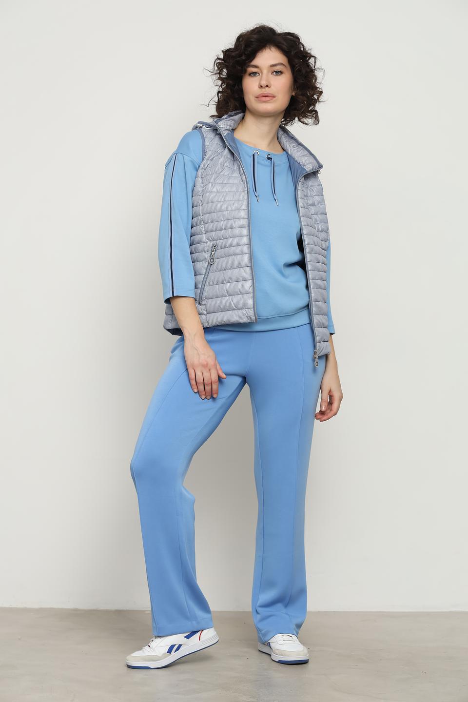 Жилет Lebek Barbara клетчатый серый