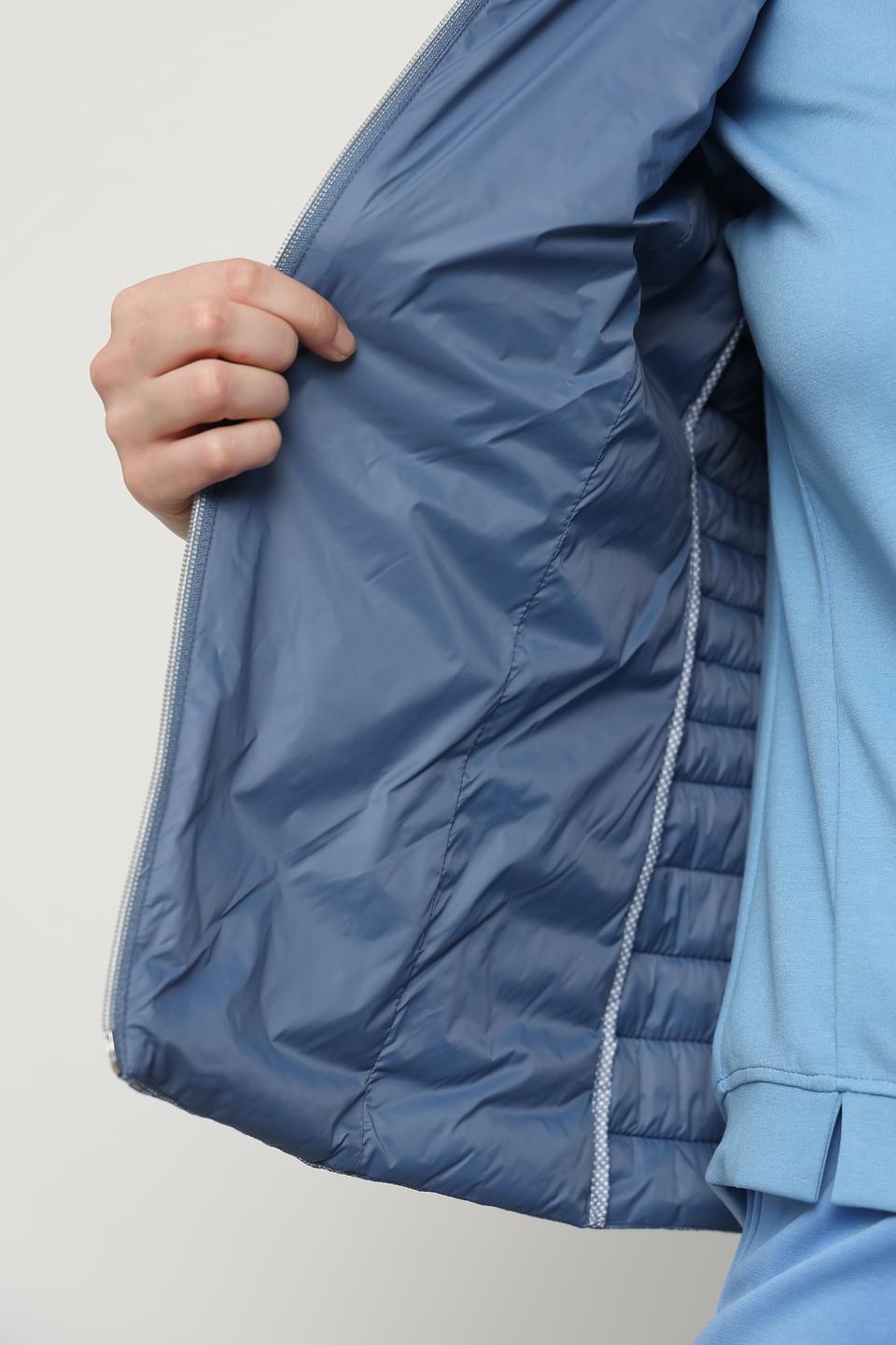 Жилет Lebek Barbara клетчатый серый