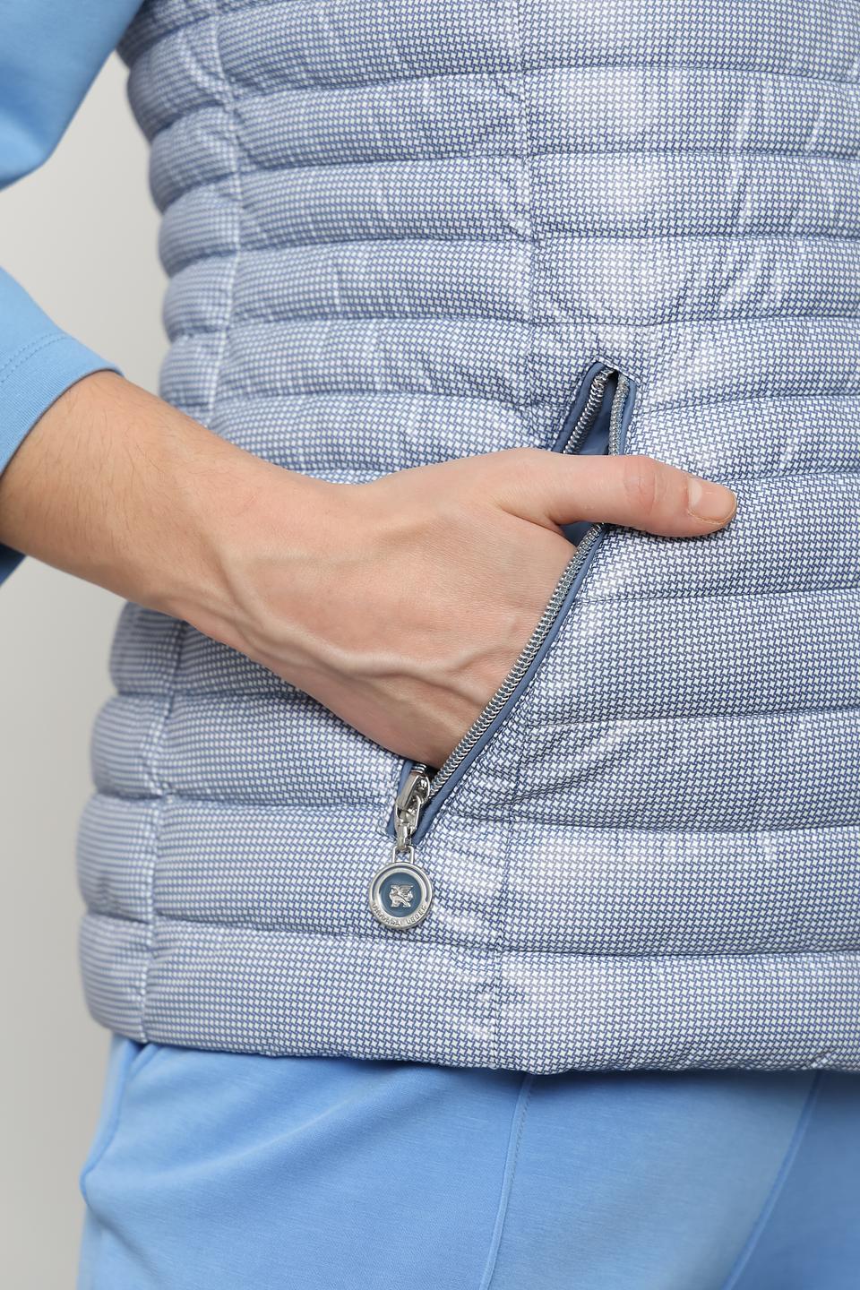 Жилет Lebek Barbara клетчатый серый