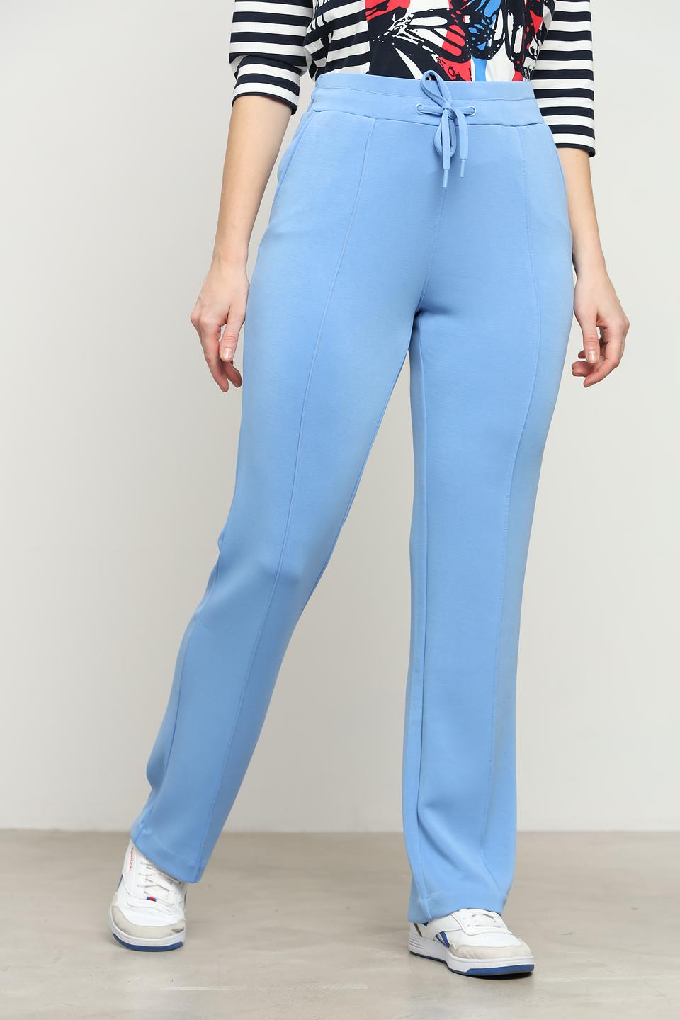 Брюки Olsen прямого кроя голубые
