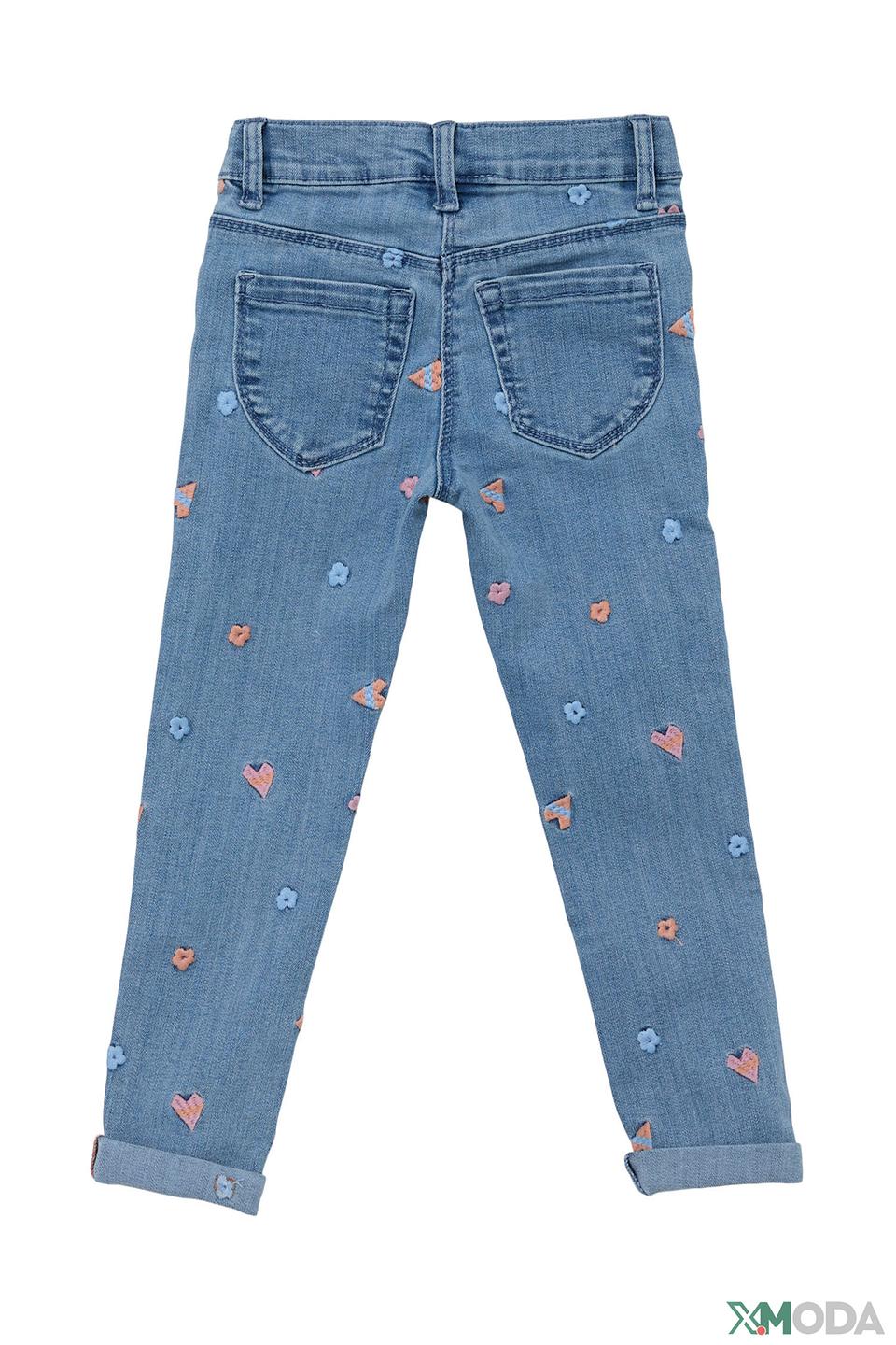 Джинсы s.Oliver с вышивкой голубые