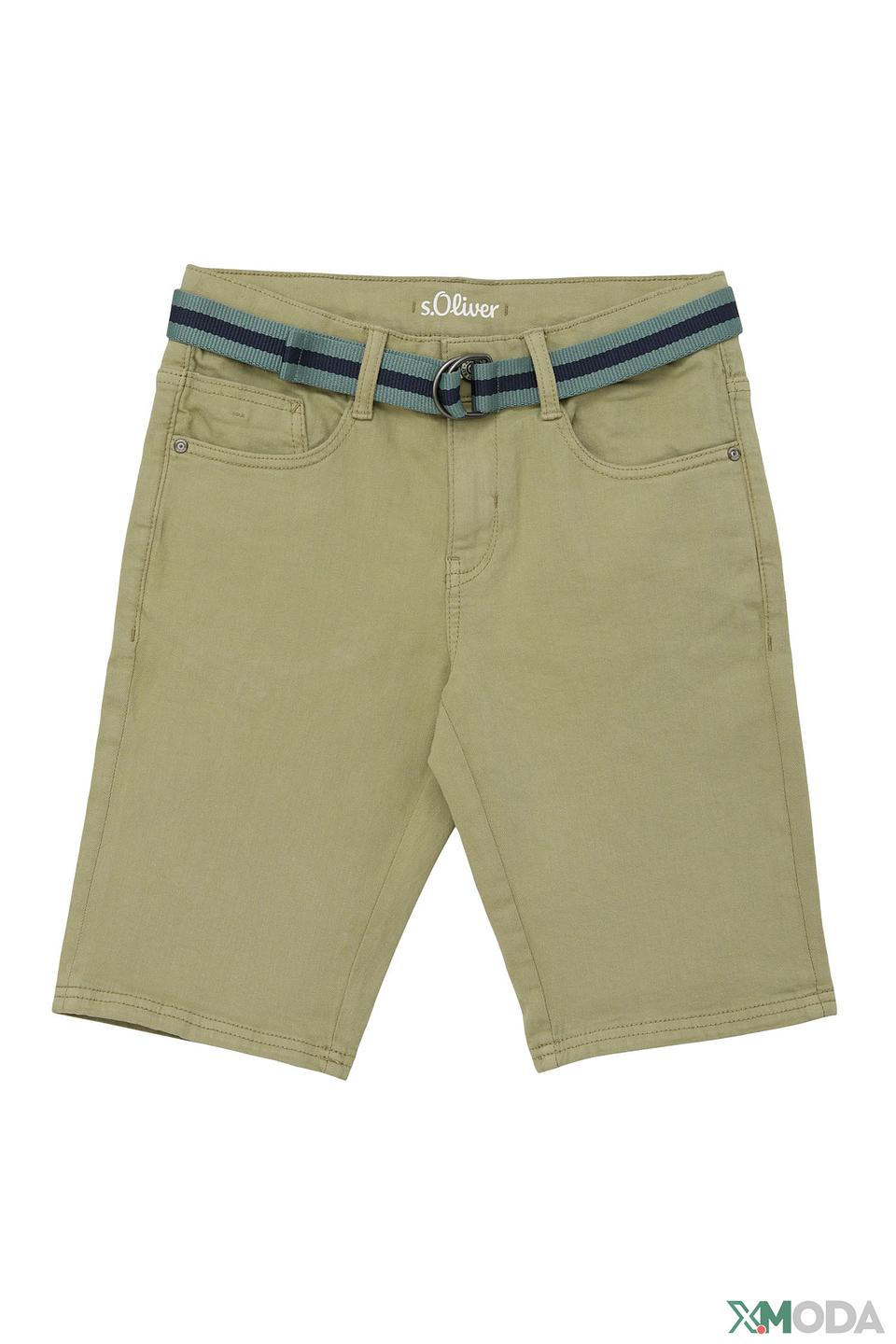 Шорты s.Oliver хаки с поясом
