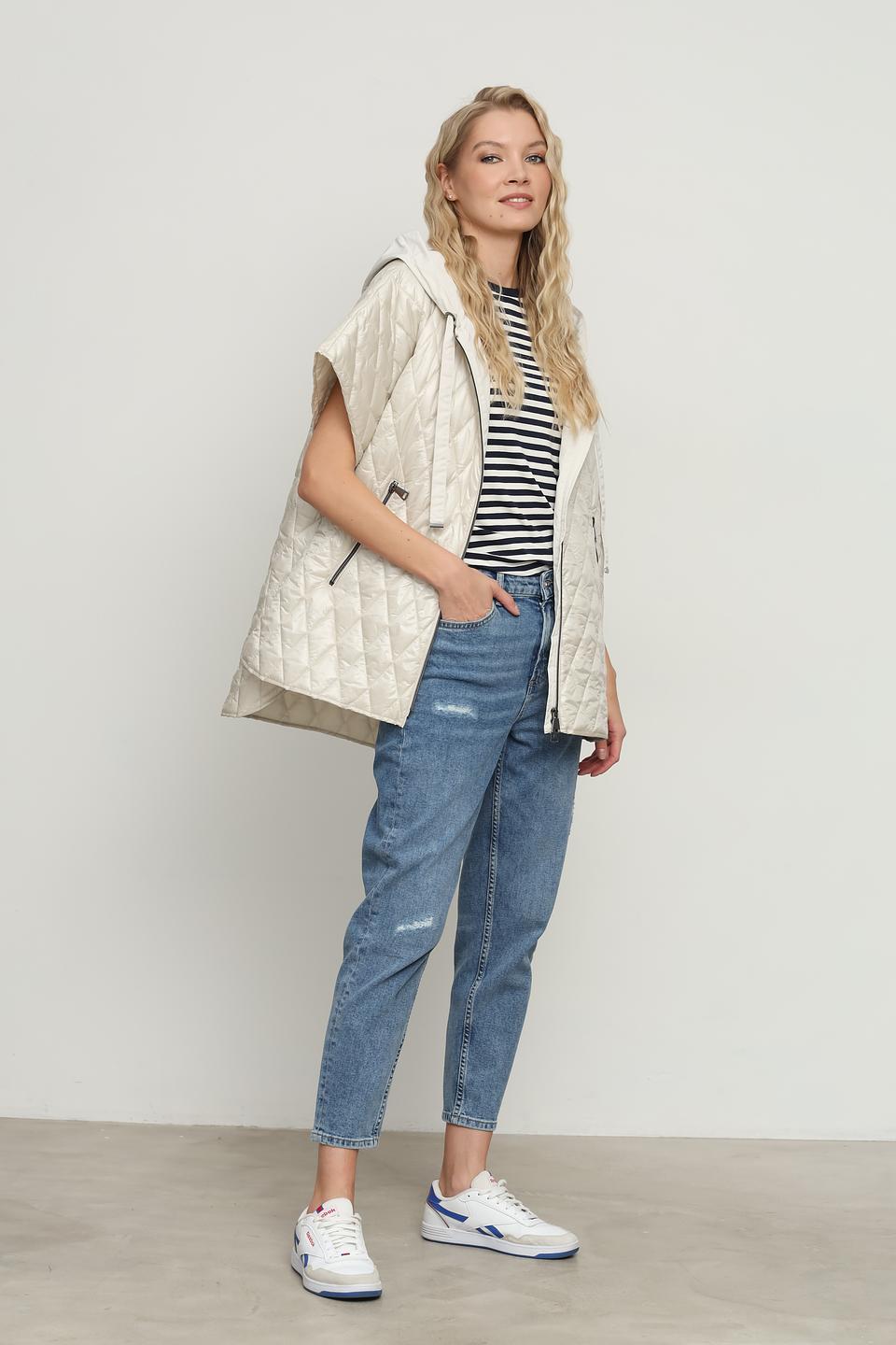 Жилет White Label стеганый бежевый