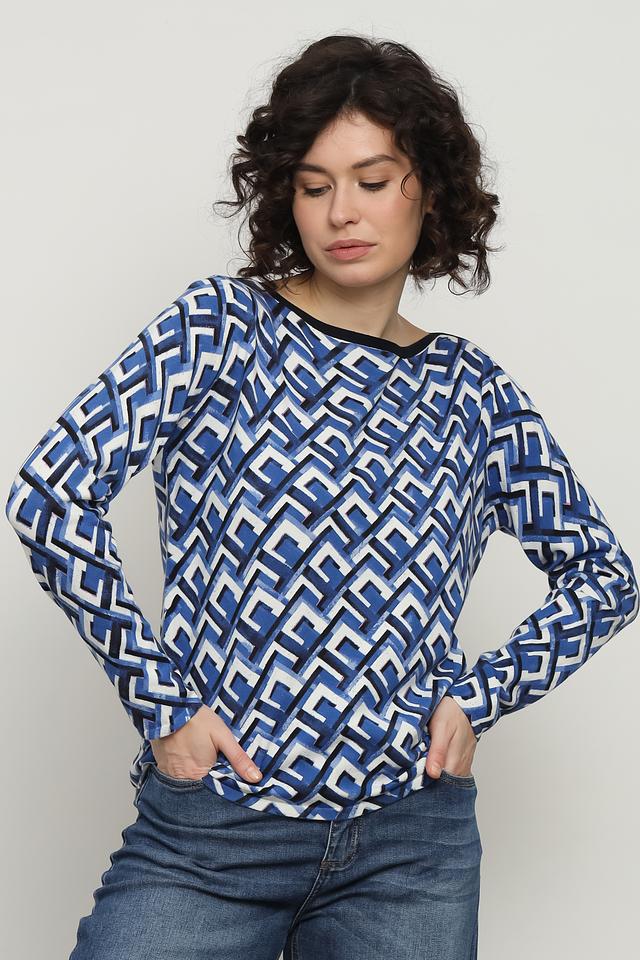 Пуловер Gerry Weber синий с узором