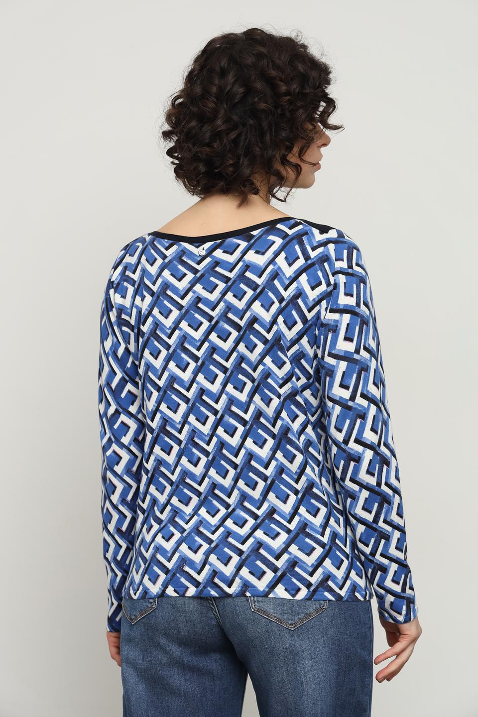 Пуловер Gerry Weber синий с узором