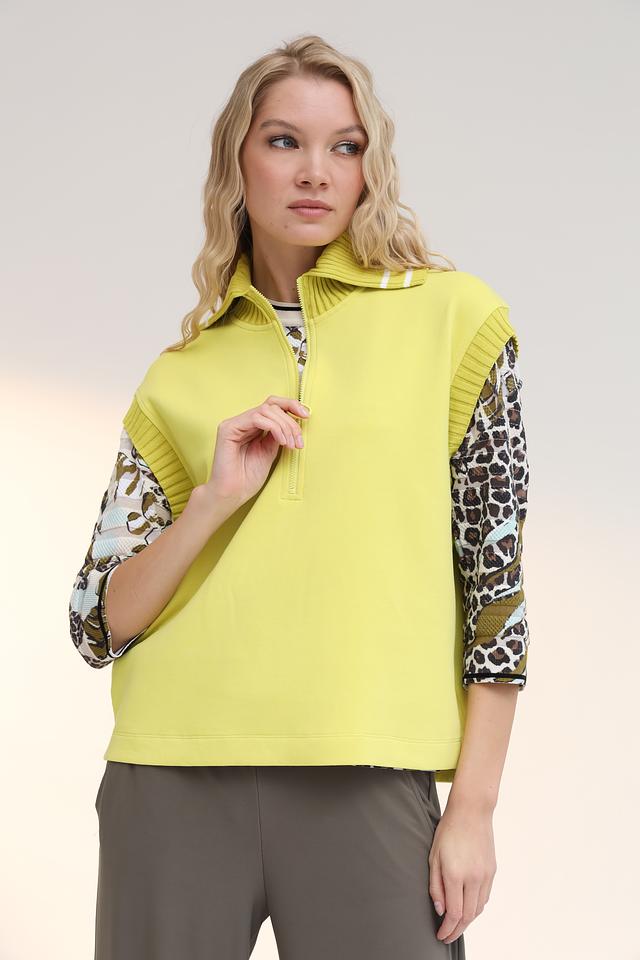 Жилет Marc Cain лайм с принтом