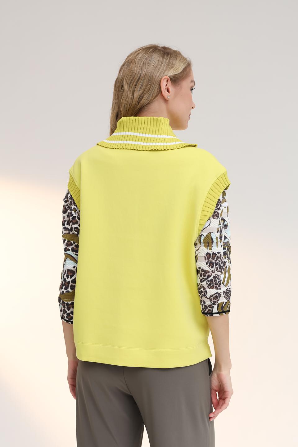 Жилет Marc Cain лайм с принтом